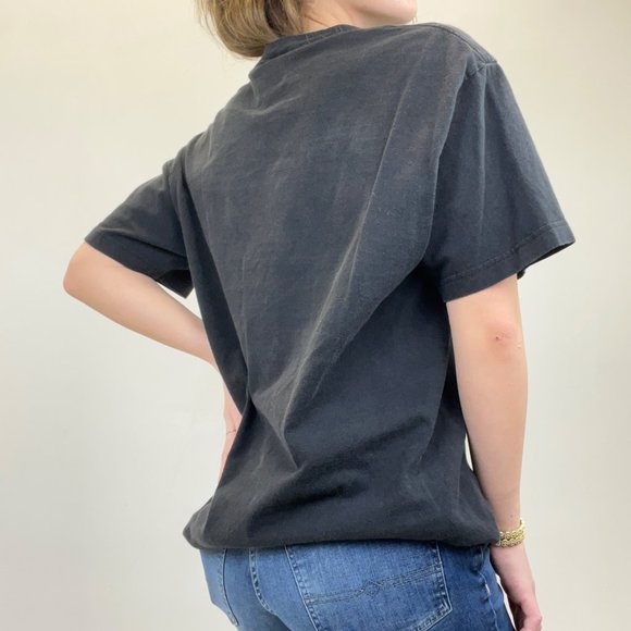 L VINTAGE SUPERMAN FIRE GRAPHIC OVERSIZED T SHIRT - Picture 2 of 3